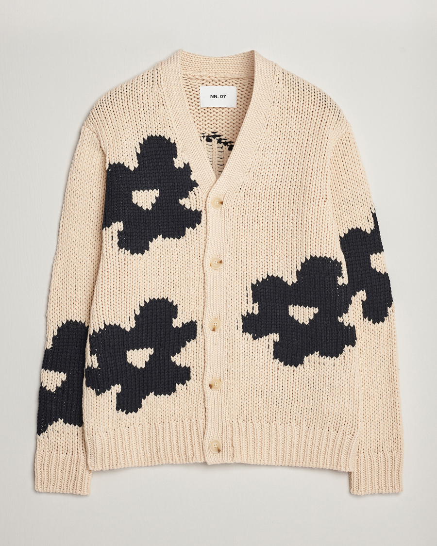 Herre | Trøjer | NN07 | Mika Cardigan Ecru Multi