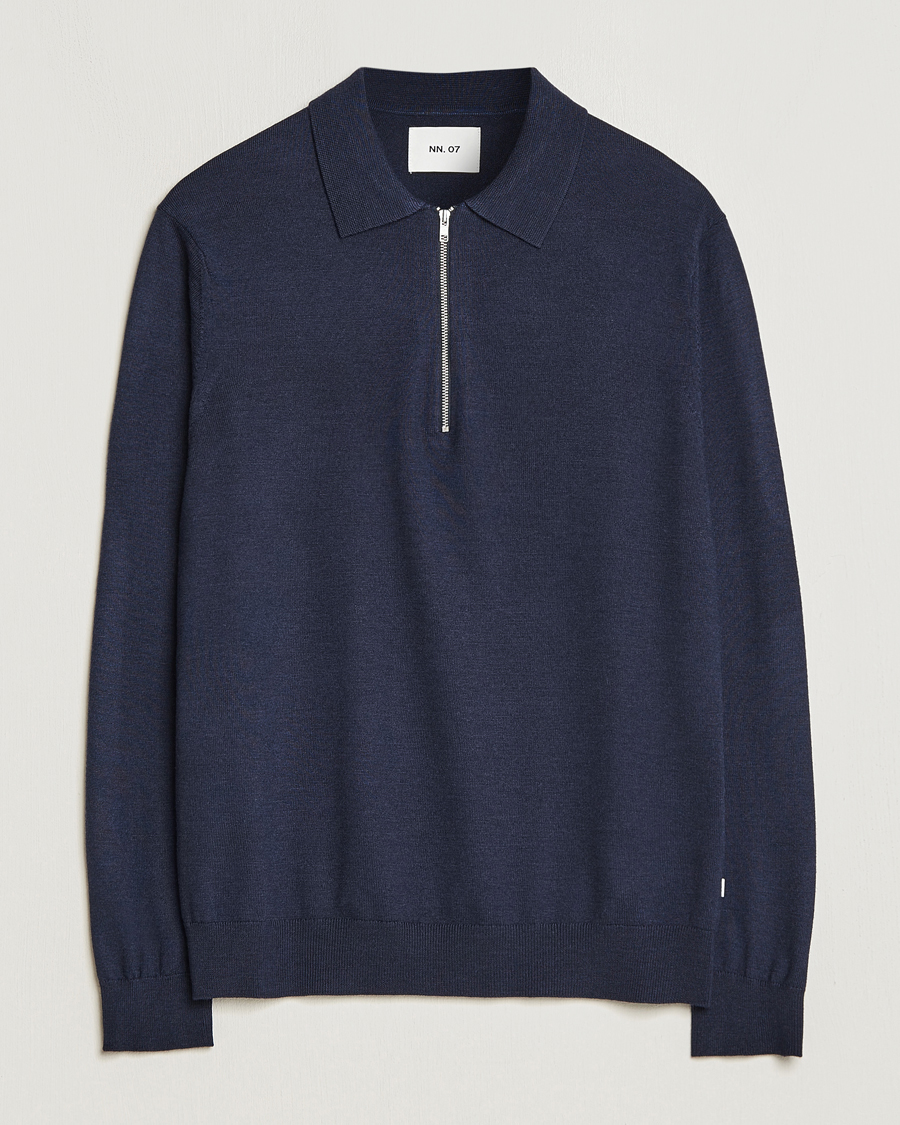 Herre | Trøjer | NN07 | Sergio Half Zip Navy Melange