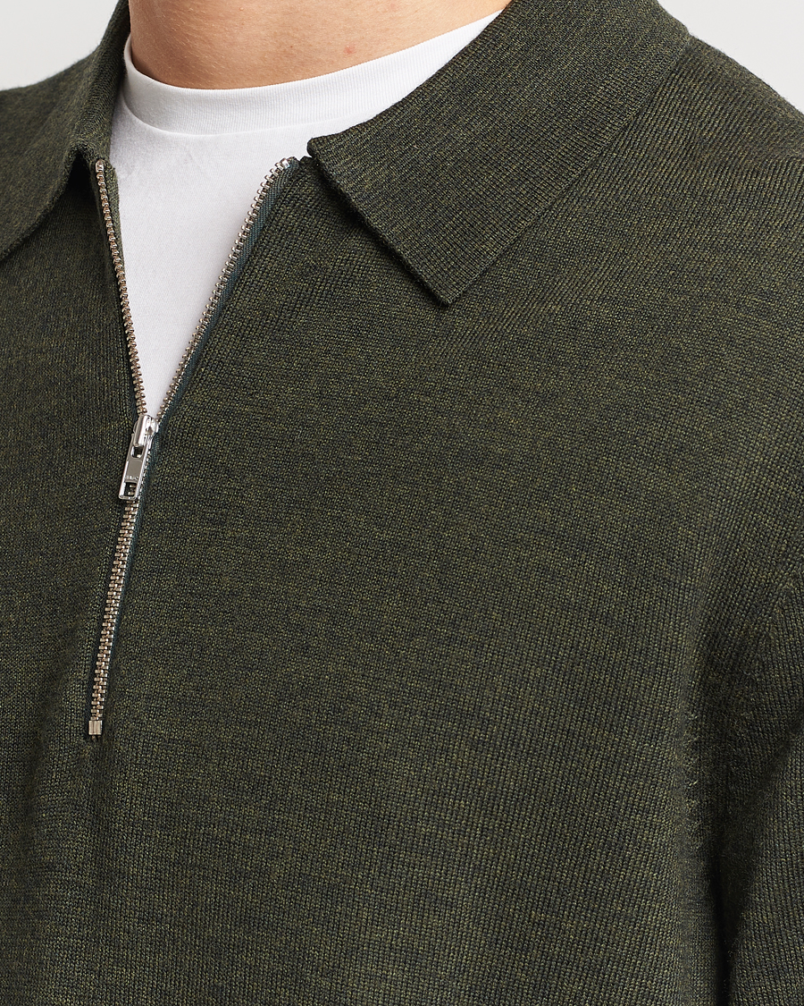 Herre | Trøjer | NN07 | Sergio Half-Zip Polo Dark Green