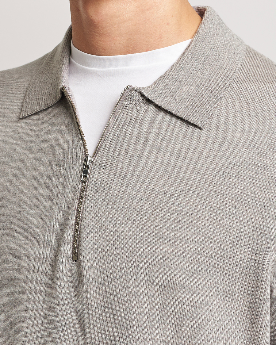 Herre | Trøjer | NN07 | Sergio Half-Zip Polo Stone