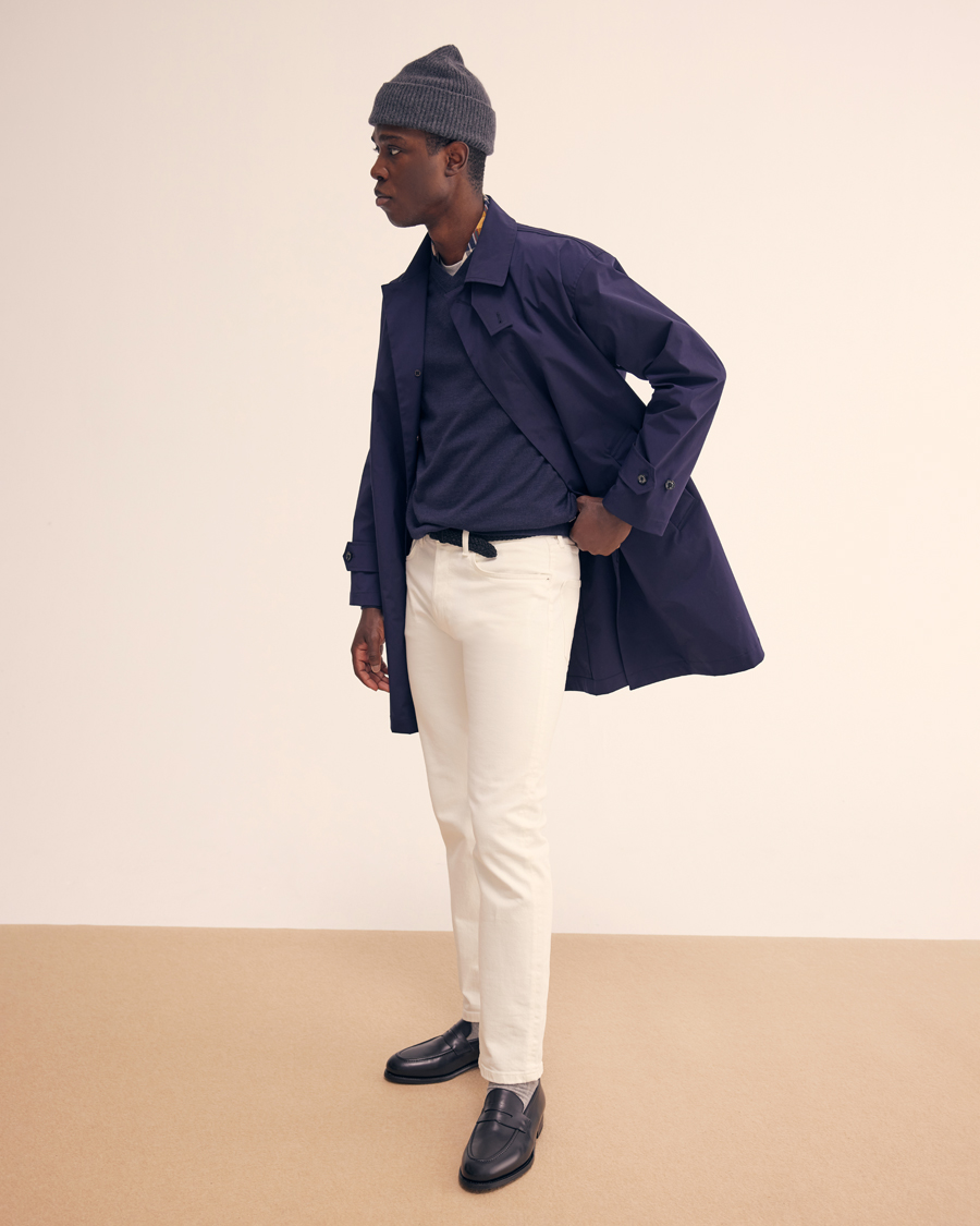 Herre | Trøjer | NN07 | Sergio V-Neck Pullover Navy Melange