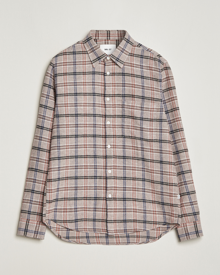Herre | Skjorter | NN07 | Arne Checked Cotton Shirt Pastel