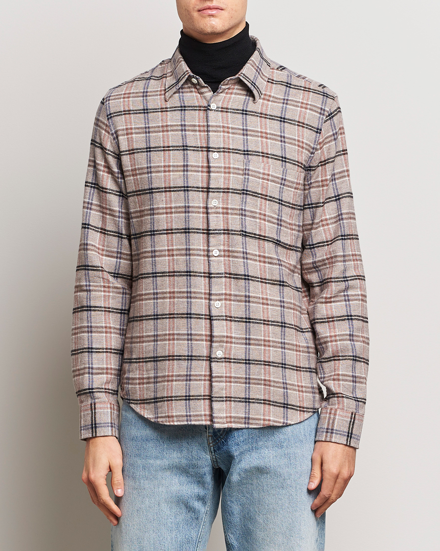 Herre | Udsalg | NN07 | Arne Checked Cotton Shirt Pastel