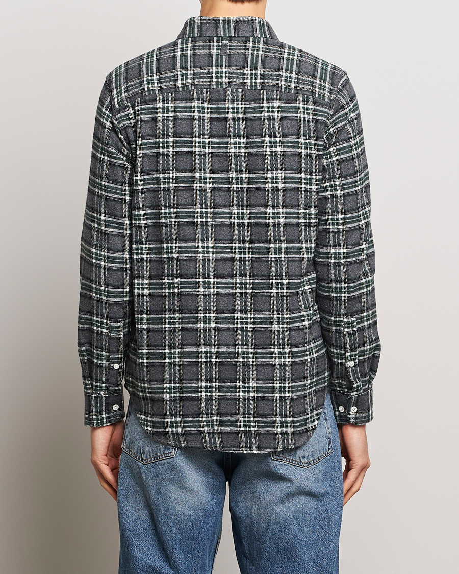 Herre | Skjorter | NN07 | Arne Checked Cotton Shirt Dark Grey