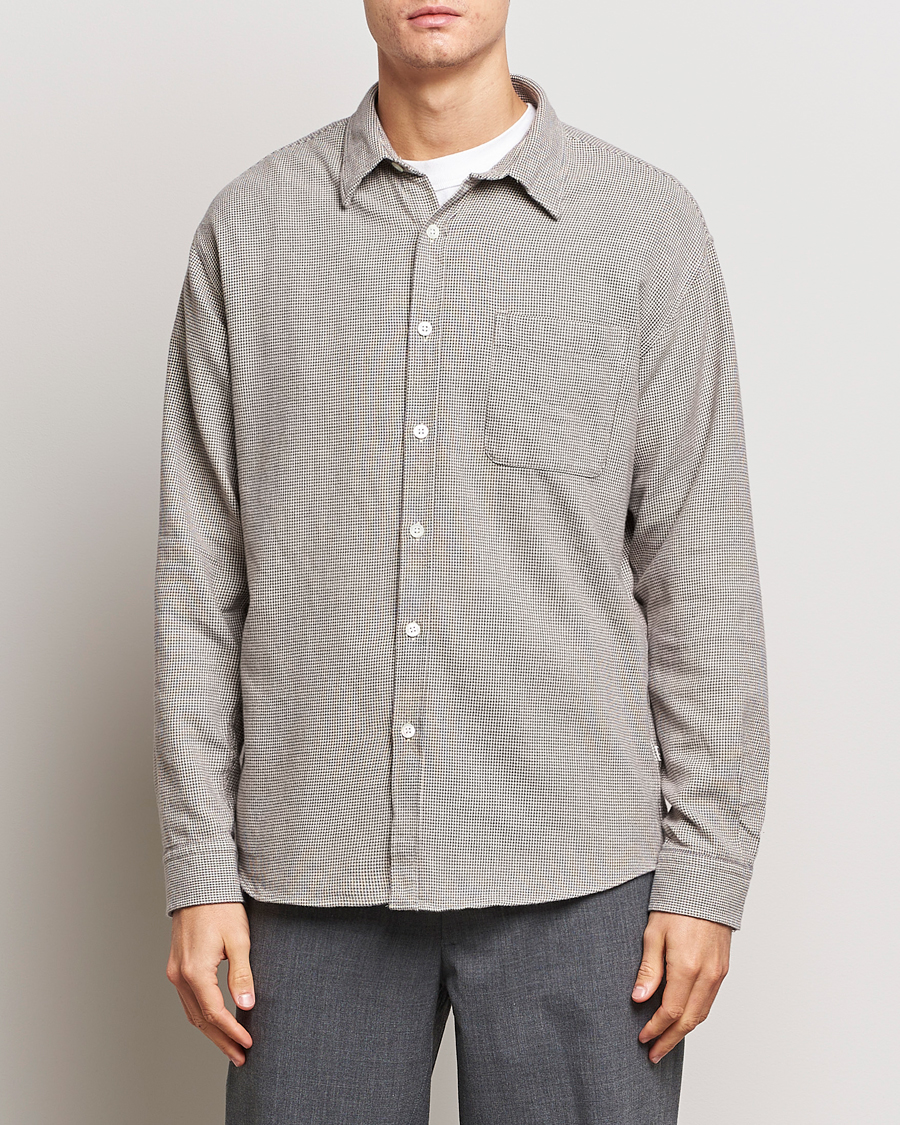 Herre | Udsalg tøj | NN07 | Deon Relaxed Fit Overshirt Dark Grey