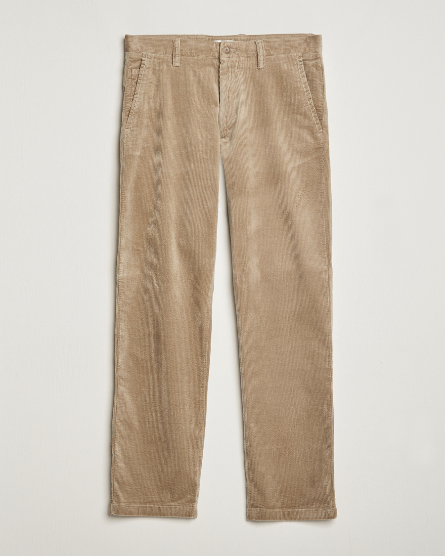 Herre | Bukser | NN07 | Alex Straight Fit Corduroy Pants Desert Khaki