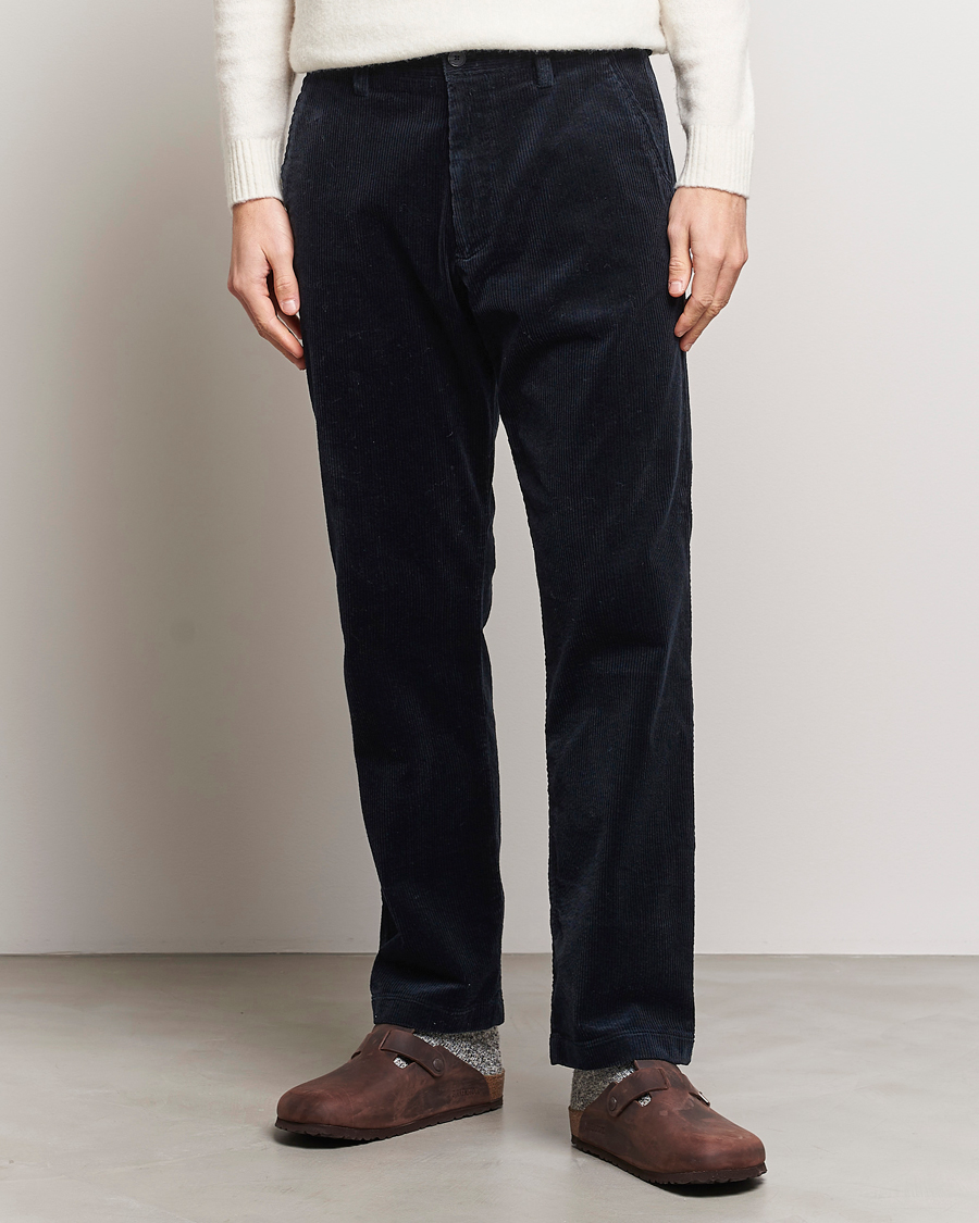 Herre | Personal Classics | NN07 | Alex Regular Fit Corduroy Pants Navy Blue