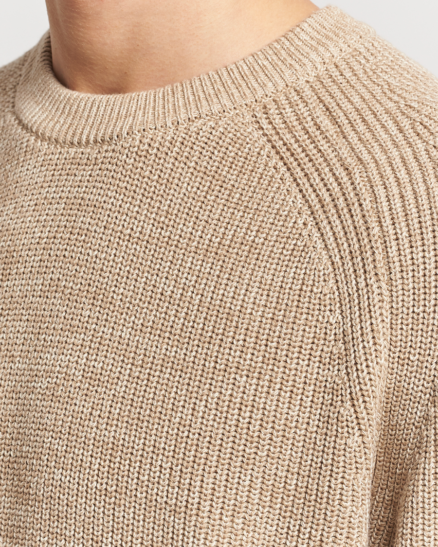 Herre | Trøjer | NN07 | Jacobo Cotton Knitted Crew Neck Desert Khaki