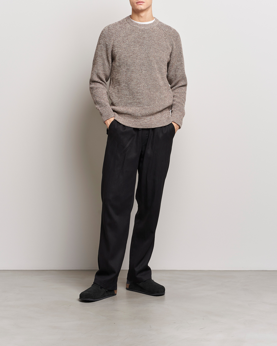 Herre | Trøjer | NN07 | Jacobo Cotton Crewneck Sweater Iron Melange