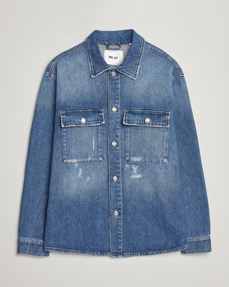 Herre | Jakker | NN07 | Roger Denim Jacket Mid Blue