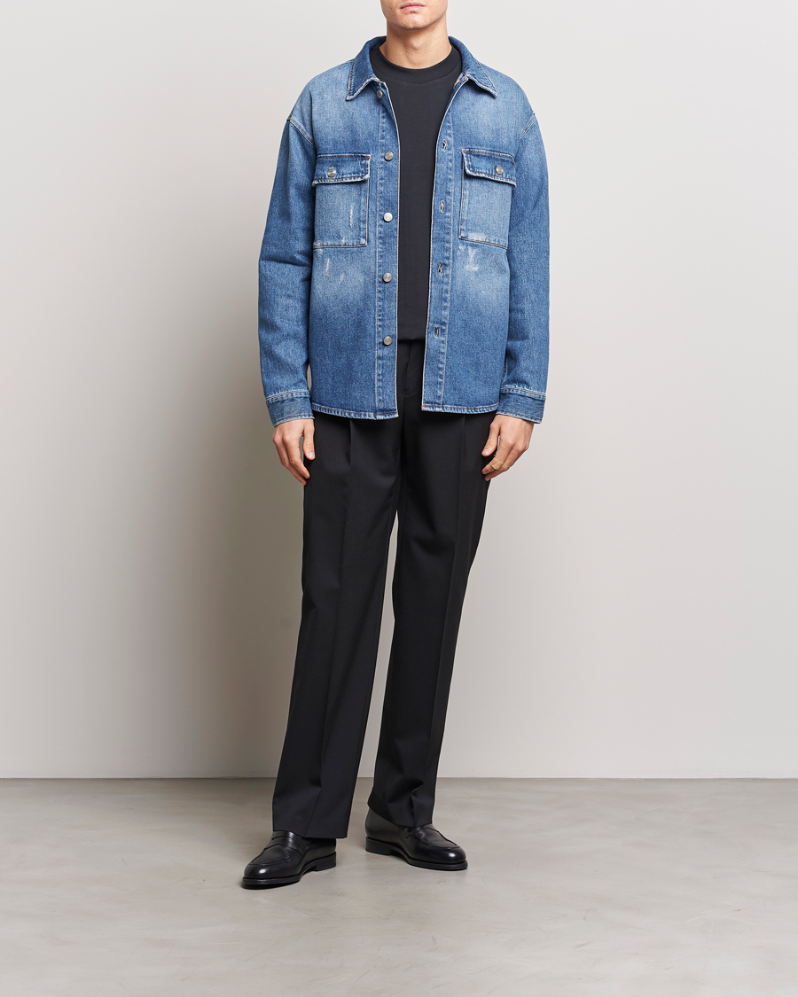 Herre | Jakker | NN07 | Roger Denim Jacket Mid Blue