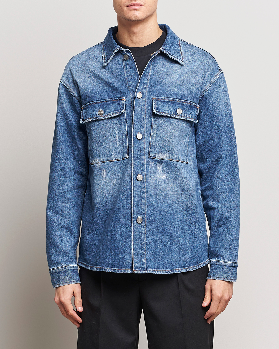 Herre | Jakker | NN07 | Roger Denim Jacket Mid Blue