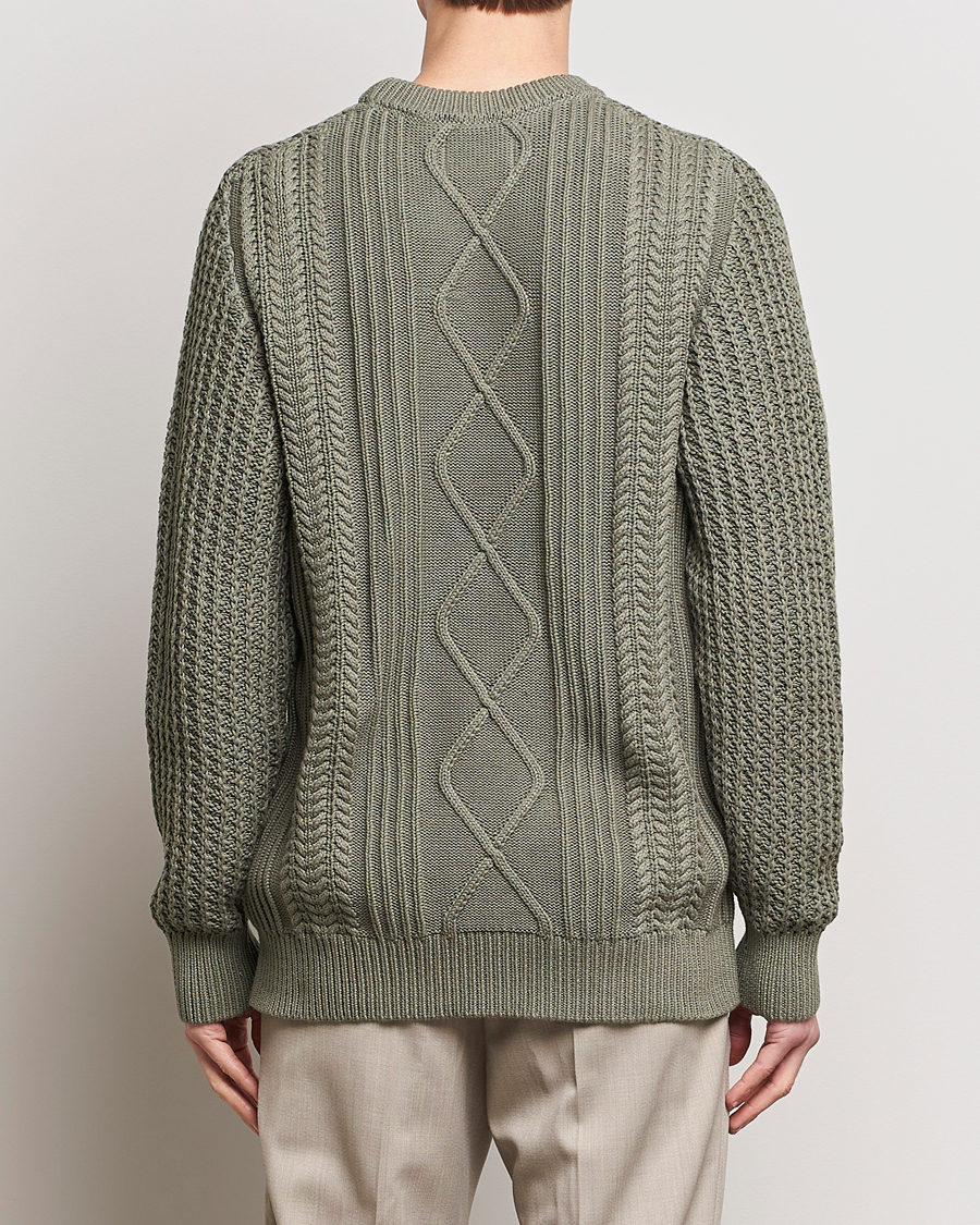Herre | Trøjer | NN07 | Caleb Cable Knit Sweater Khaki Sand