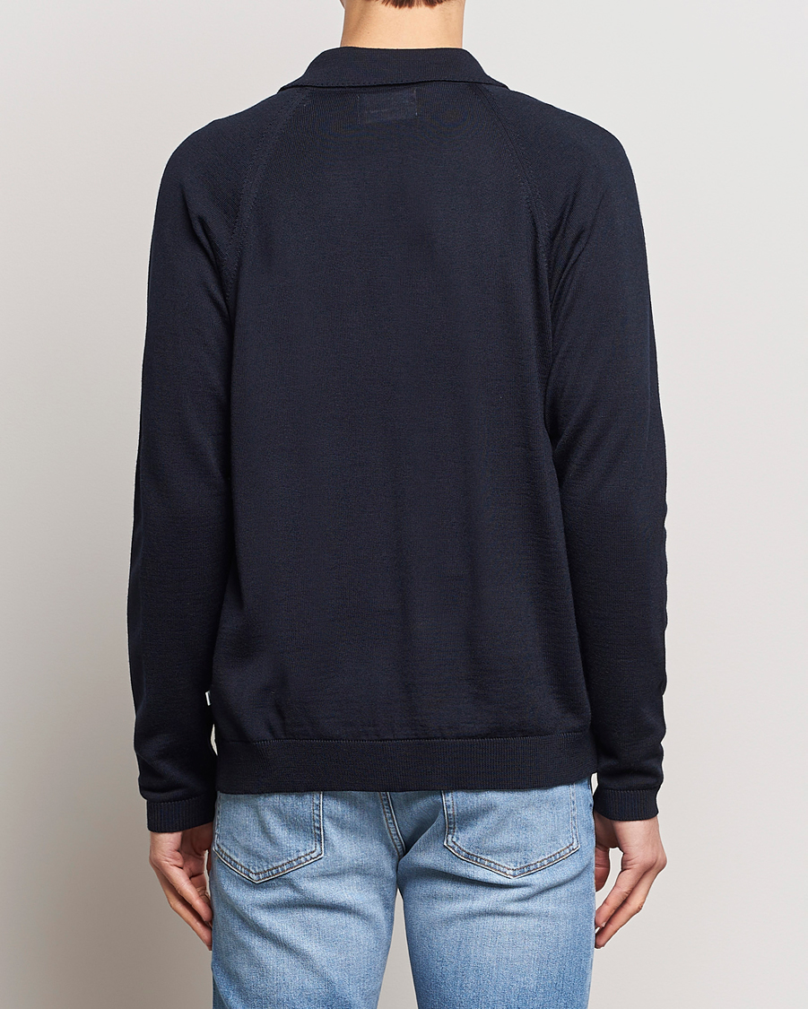 Herre | Trøjer | NN07 | Bjarki Wool Cardigan Navy Blue