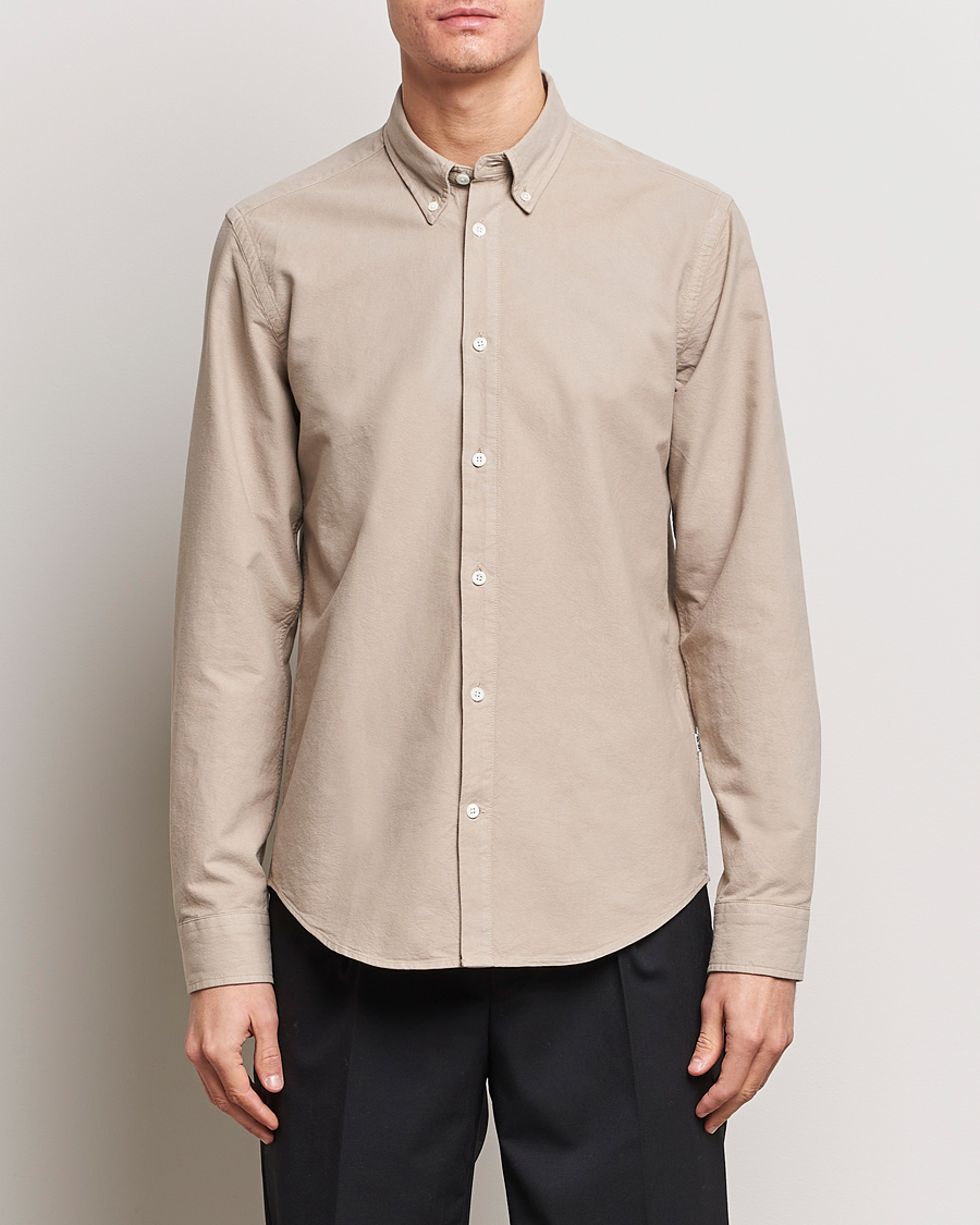 Herre | Oxfordskjorter | NN07 | Arne Button Down Oxford Shirt Khaki Sand