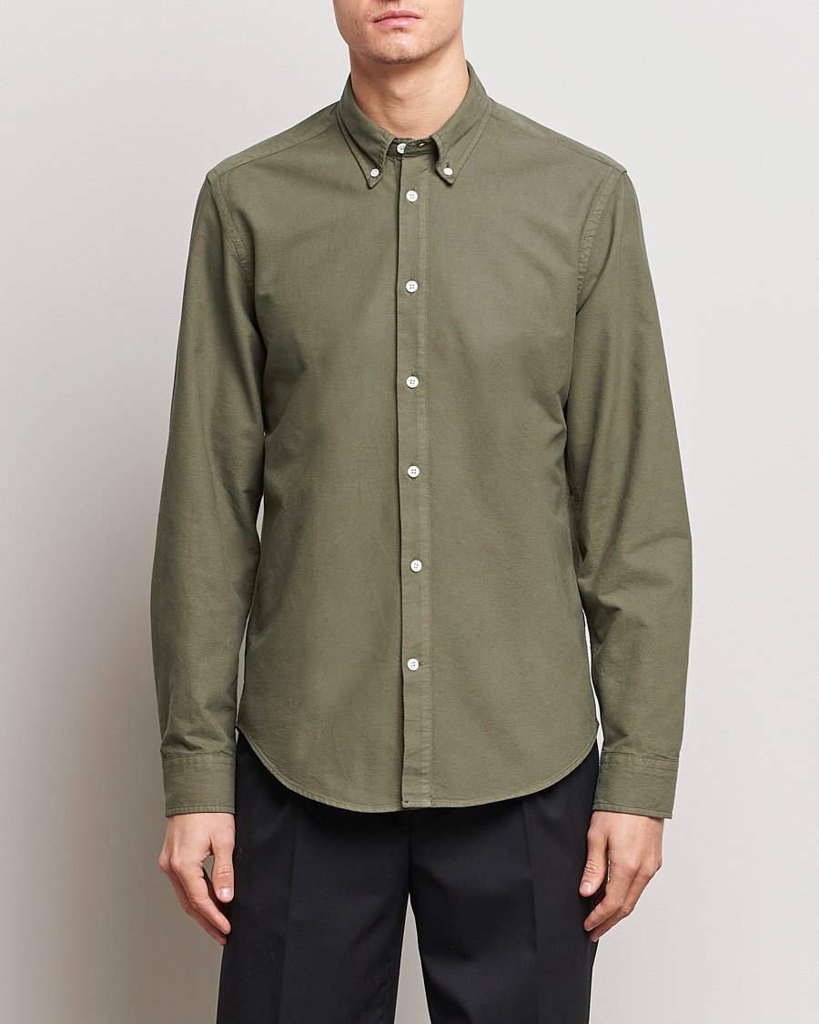 Herre | Afdelinger | NN07 | Arne Button Down Oxford Shirt Dark Green