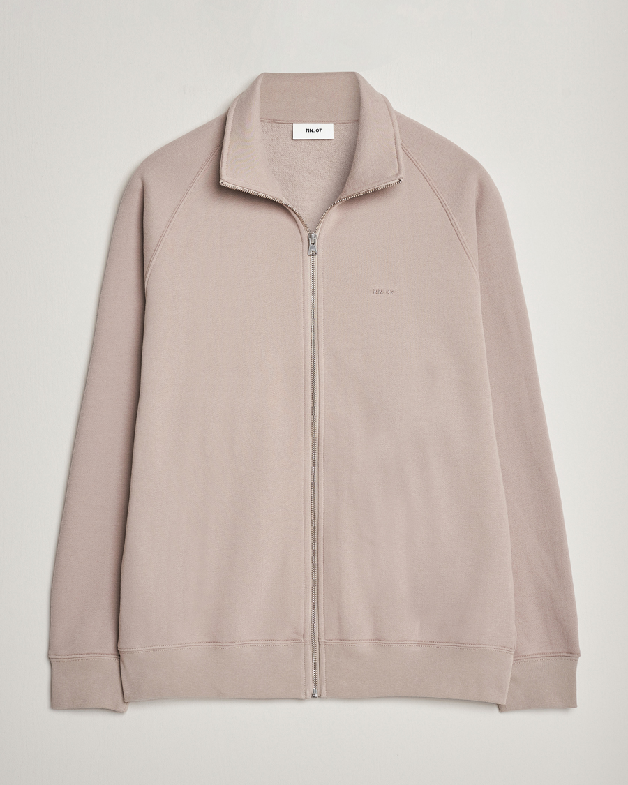 Herre | Trøjer | NN07 | Carlo Full-Zip Sweatshirt Khaki Sand