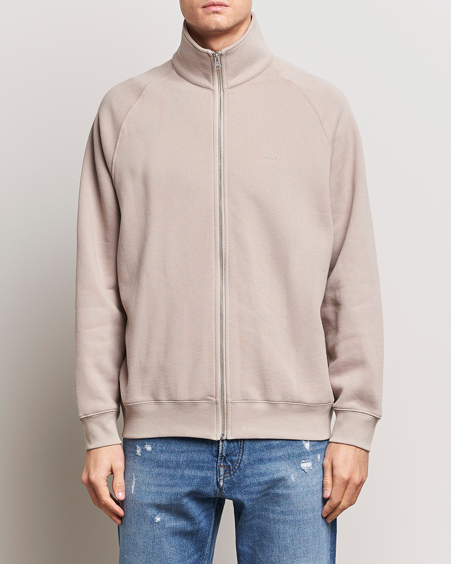 Herre | Trøjer | NN07 | Carlo Full-Zip Sweatshirt Khaki Sand