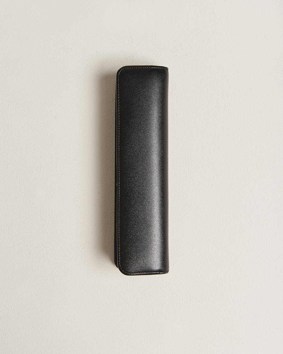Herre | Montblanc Leather Pen Pouch w Zip Black | Montblanc | Leather Pen Pouch w Zip Black