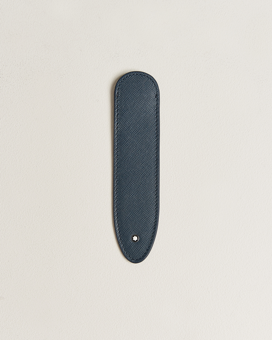 Herre | Montblanc Sartorial 1 Pen Sleeve Blue | Montblanc | Sartorial 1 Pen Sleeve Blue