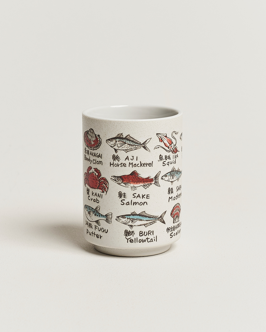 Herre | Beams Japan Ceramic Fish Sushi Cup White | Beams Japan | Ceramic Fish Sushi Cup White
