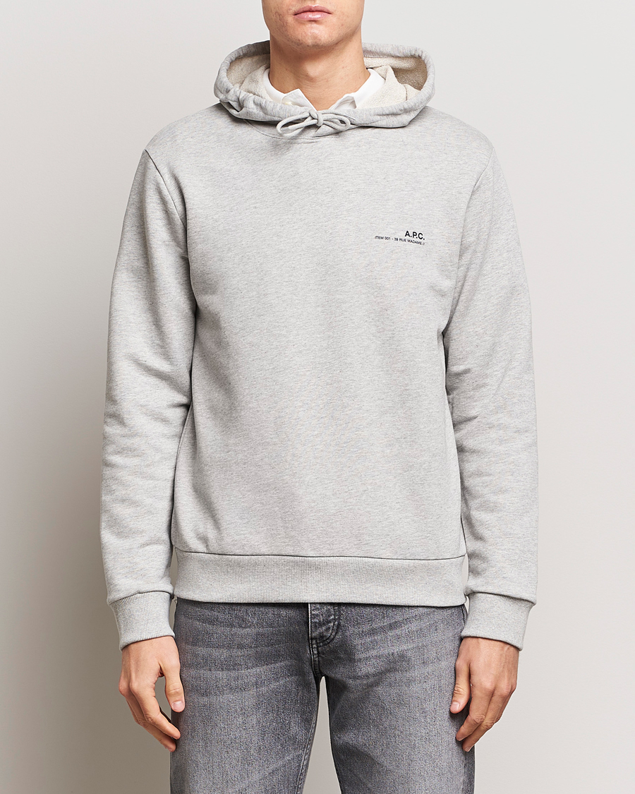 Herre | Hættetrøjer | A.P.C. | Item Hoodie Heather Grey