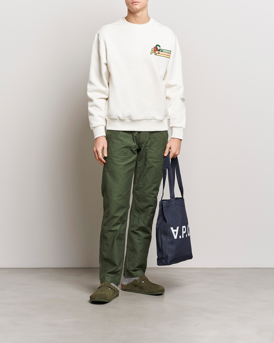 Herre | Trøjer | A.P.C. | Spring Sweatshirt Chalk