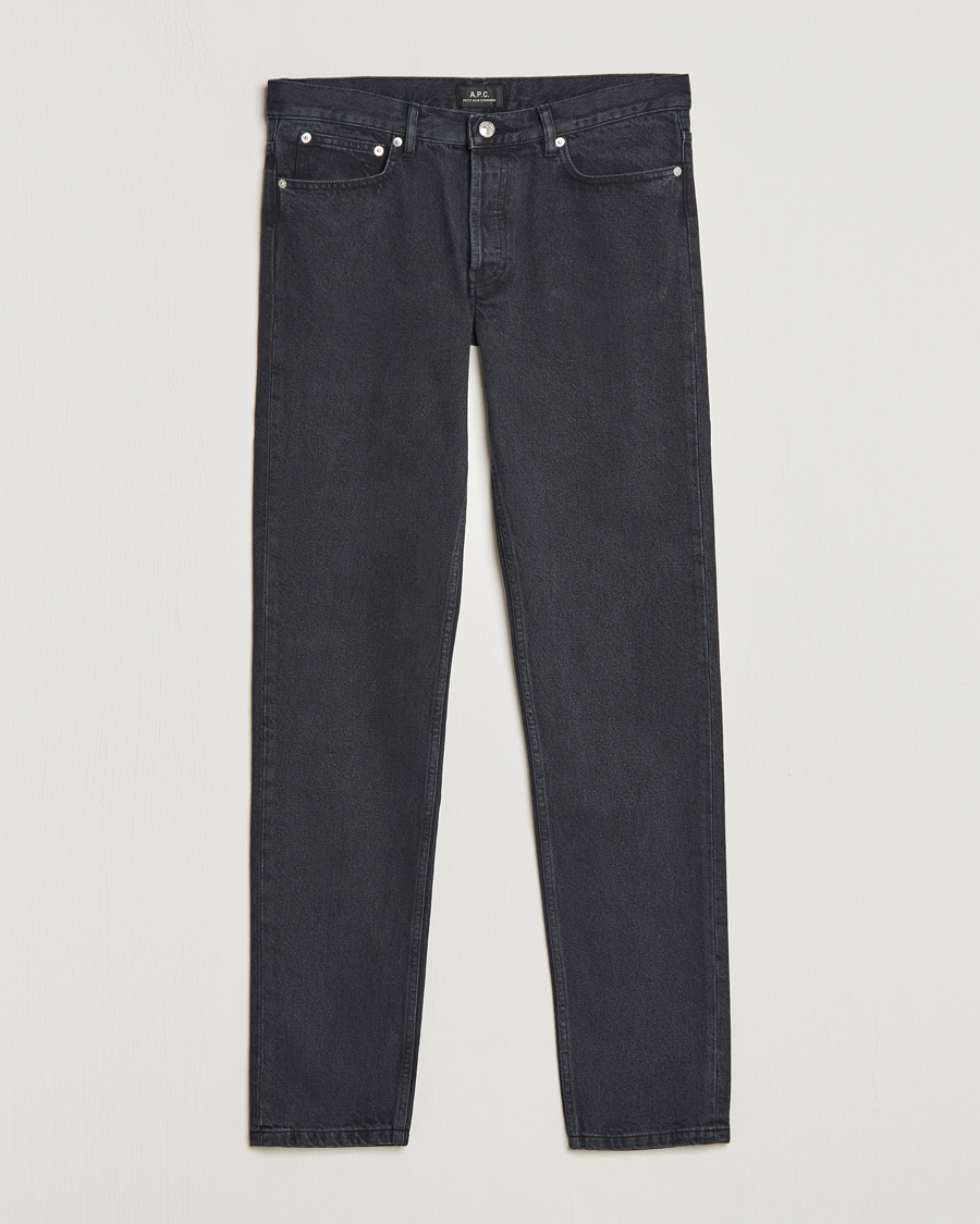 Herre | Tapered fit | A.P.C. | Petit New Standard Jeans Washed Black
