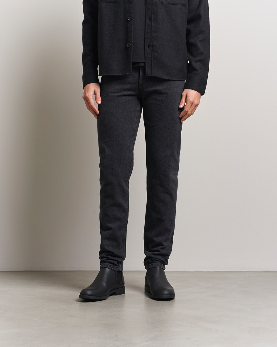 Herre | Tapered fit | A.P.C. | Petit New Standard Jeans Washed Black