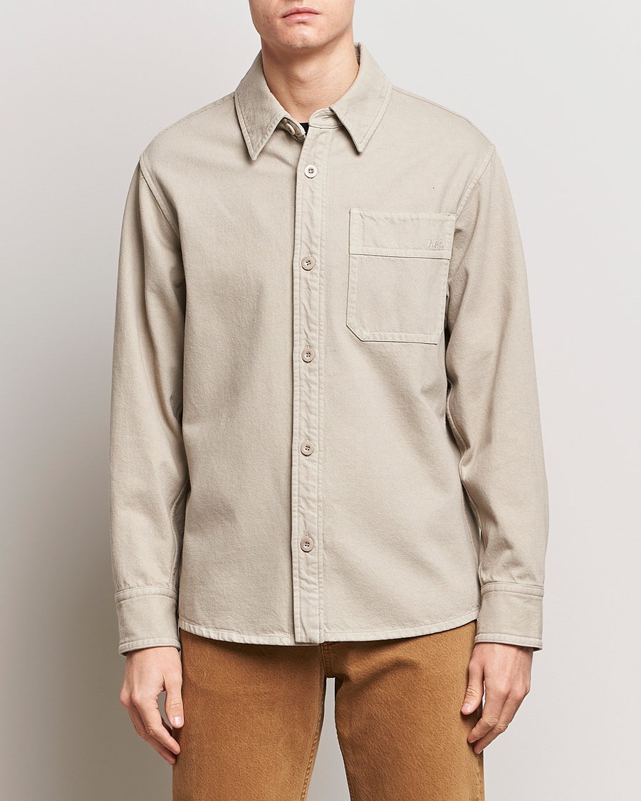 Herre | An overshirt occasion | A.P.C. | Basile Denim Overshirt Taupe