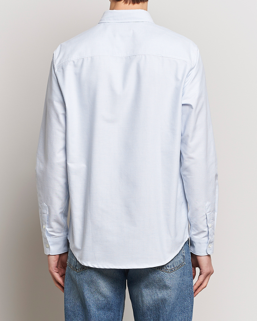 Herre | Skjorter | A.P.C. | Greg Striped Oxford Shirt Blue/White