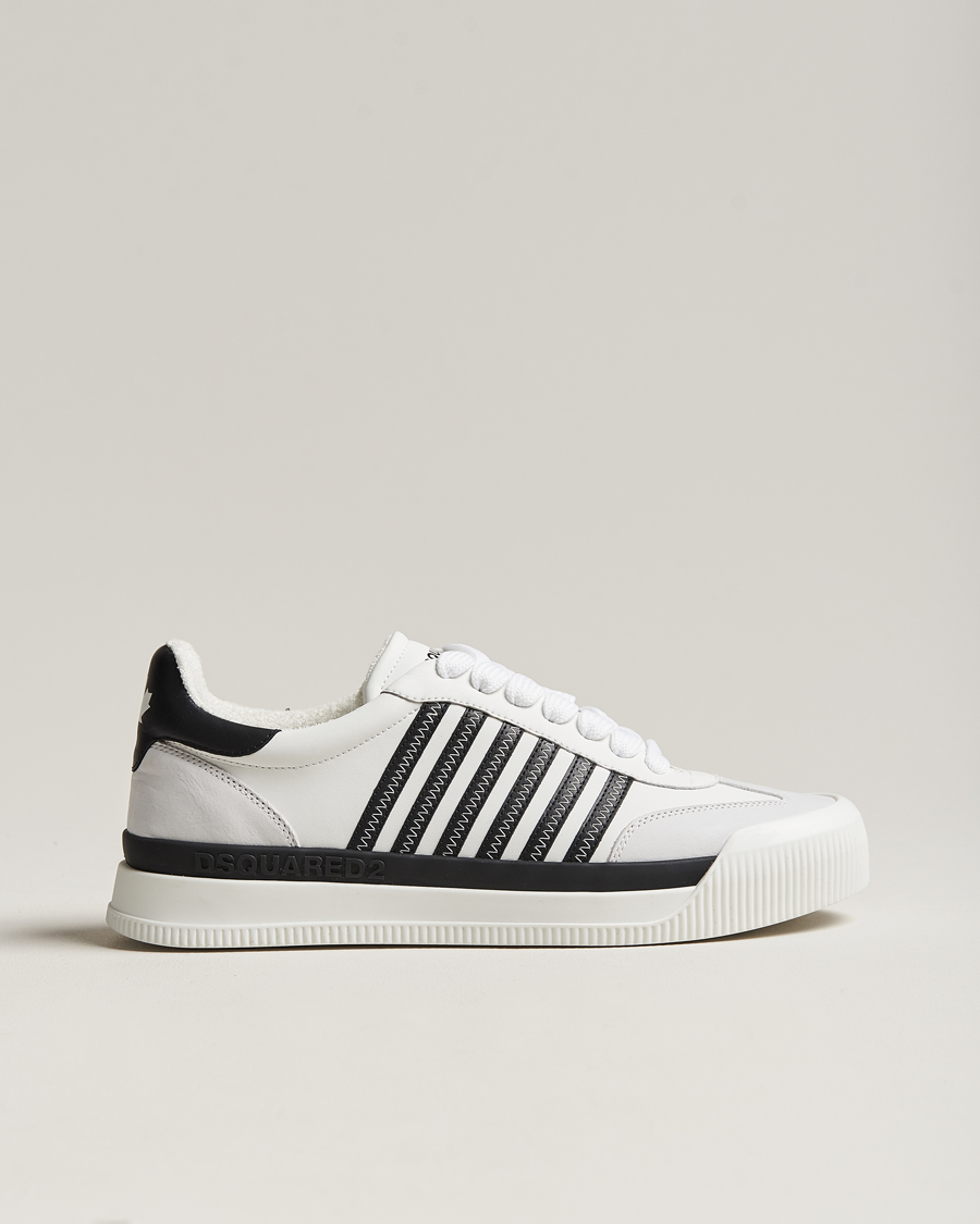 Herre | Dsquared2 New Jersey Leather Sneaker White | Dsquared2 | New Jersey Leather Sneaker White