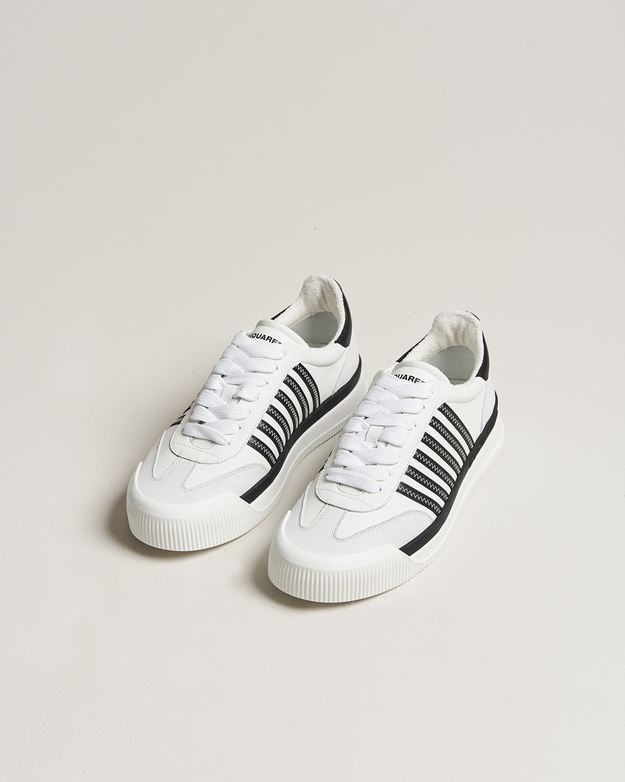 Herre | Dsquared2 New Jersey Leather Sneaker White | Dsquared2 | New Jersey Leather Sneaker White