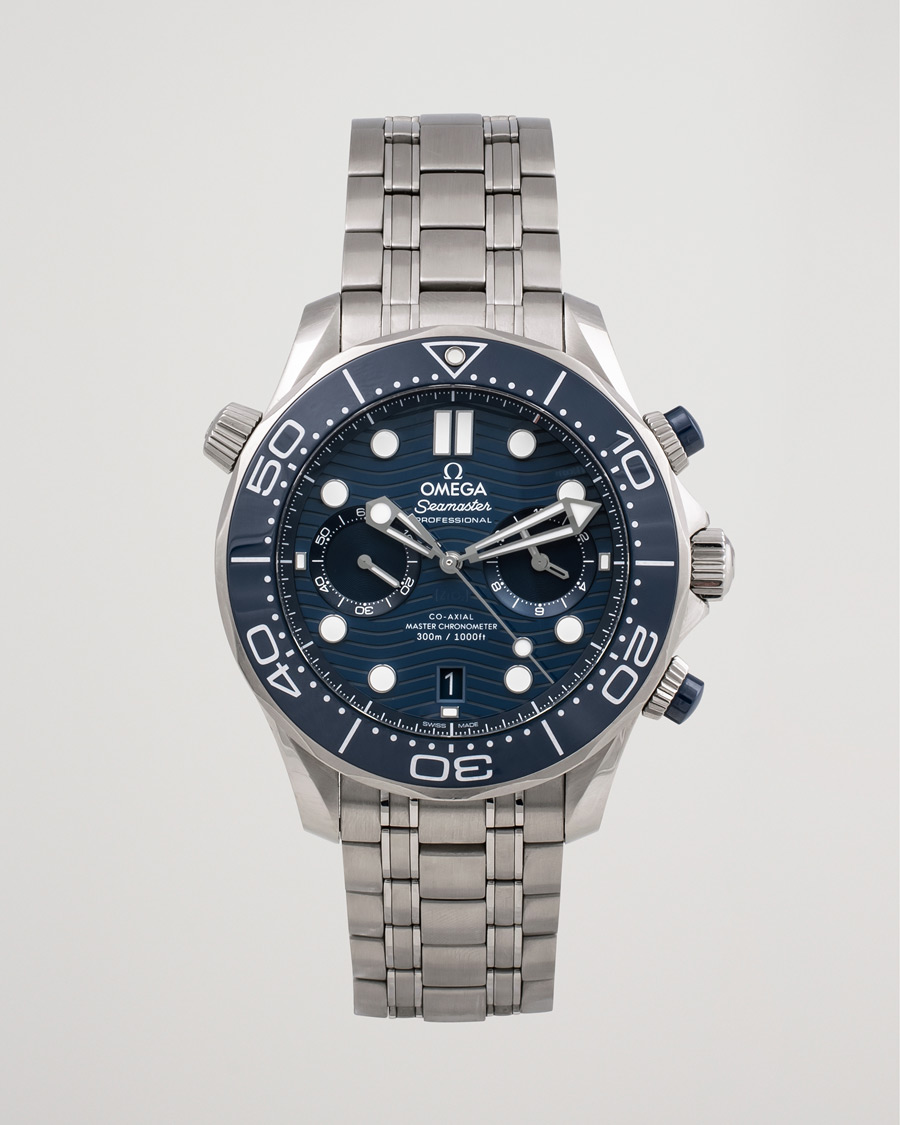 Brugt: | Pre-Owned & Vintage Watches | Omega Pre-Owned | DIVER 300M CO‑AXIAL CHRONOGRAPH 44 MM Steel Blue