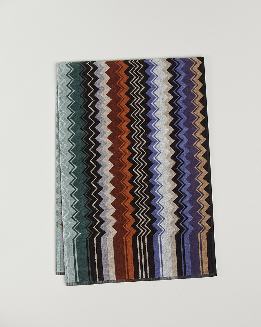 Herre | Missoni Home Giacomo Bath Sheet 100x150 cm Verde Multi | Missoni Home | Giacomo Bath Sheet 100x150 cm Verde Multi