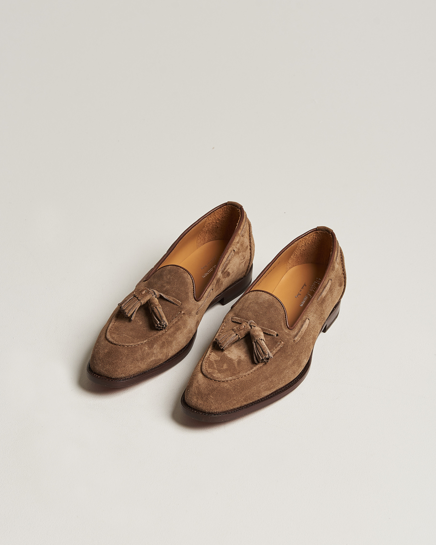 Herre | Loafers | Ralph Lauren Purple Label | Suede Tassel Loafers Dark Brown