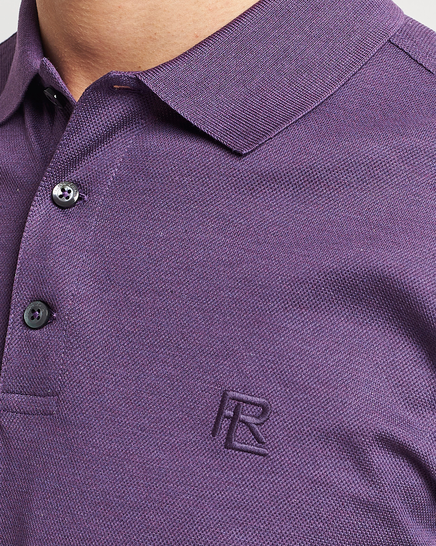 Herre | Polotrøjer | Ralph Lauren Purple Label | Mercerized Cotton Polo Purple Melange