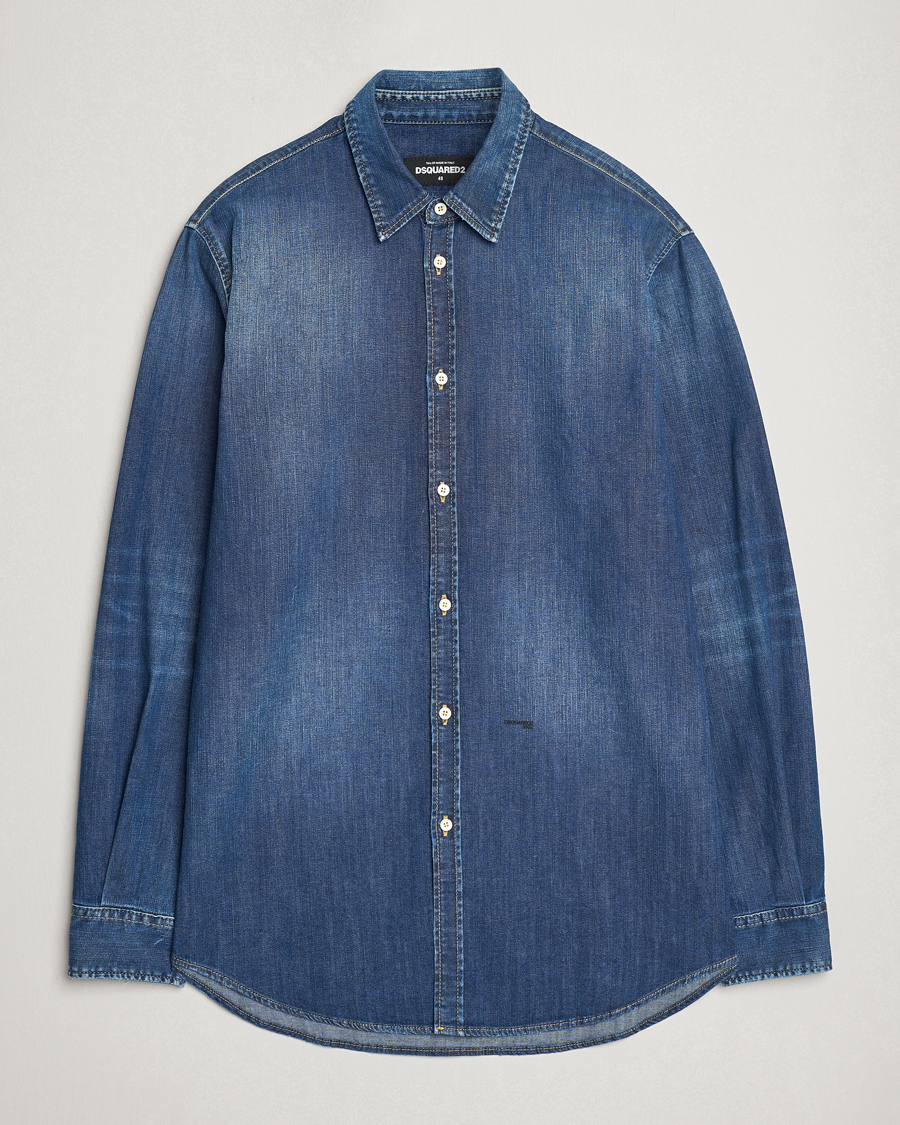 Herre | Skjorter | Dsquared2 | Relax Dan Denim Shirt Blue