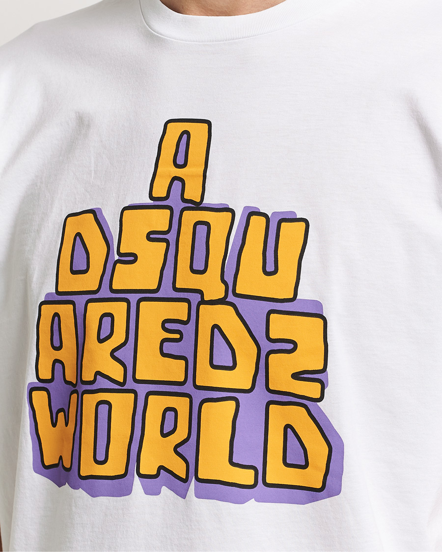 Herre | T-Shirts | Dsquared2 | Cool Fit Logo Crew Neck T-Shirt White