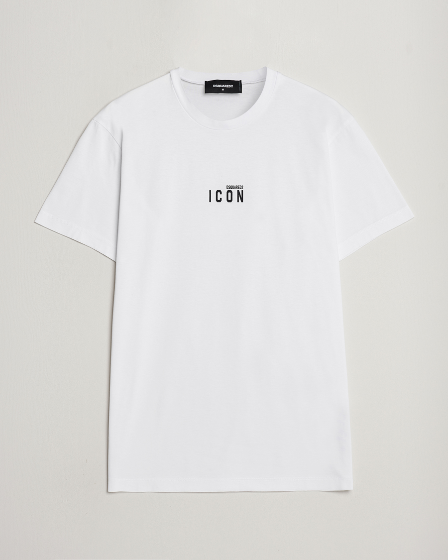 Herre | T-Shirts | Dsquared2 | Icon Small Logo Crew Neck T-Shirt White