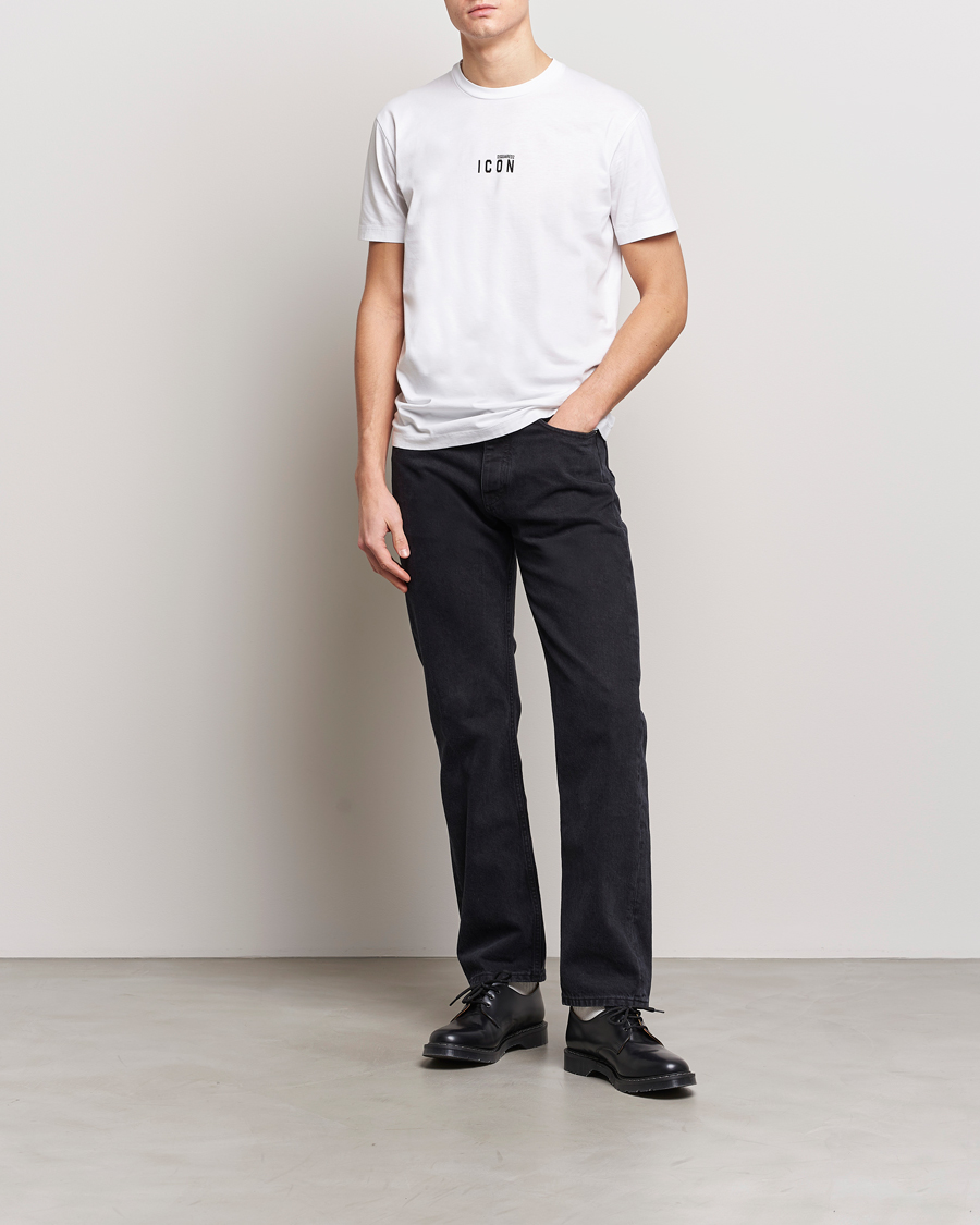 Herre | T-Shirts | Dsquared2 | Icon Small Logo Crew Neck T-Shirt White