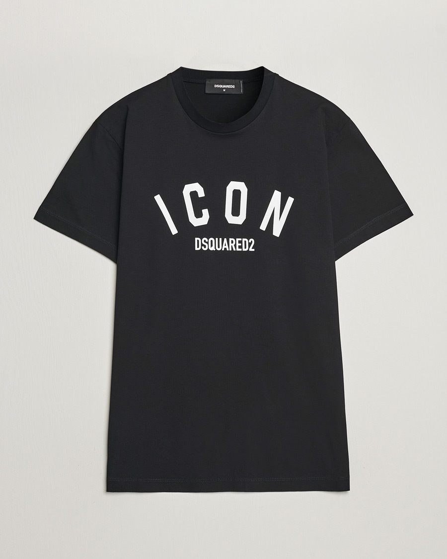 Herre |  | Dsquared2 | Cool Fit Be Icon Crew Neck T-Shirt Black