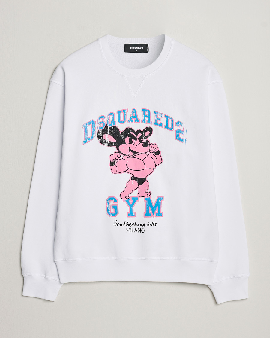Herre | Trøjer | Dsquared2 | Cool Fit Crew Neck Sweatshirt White
