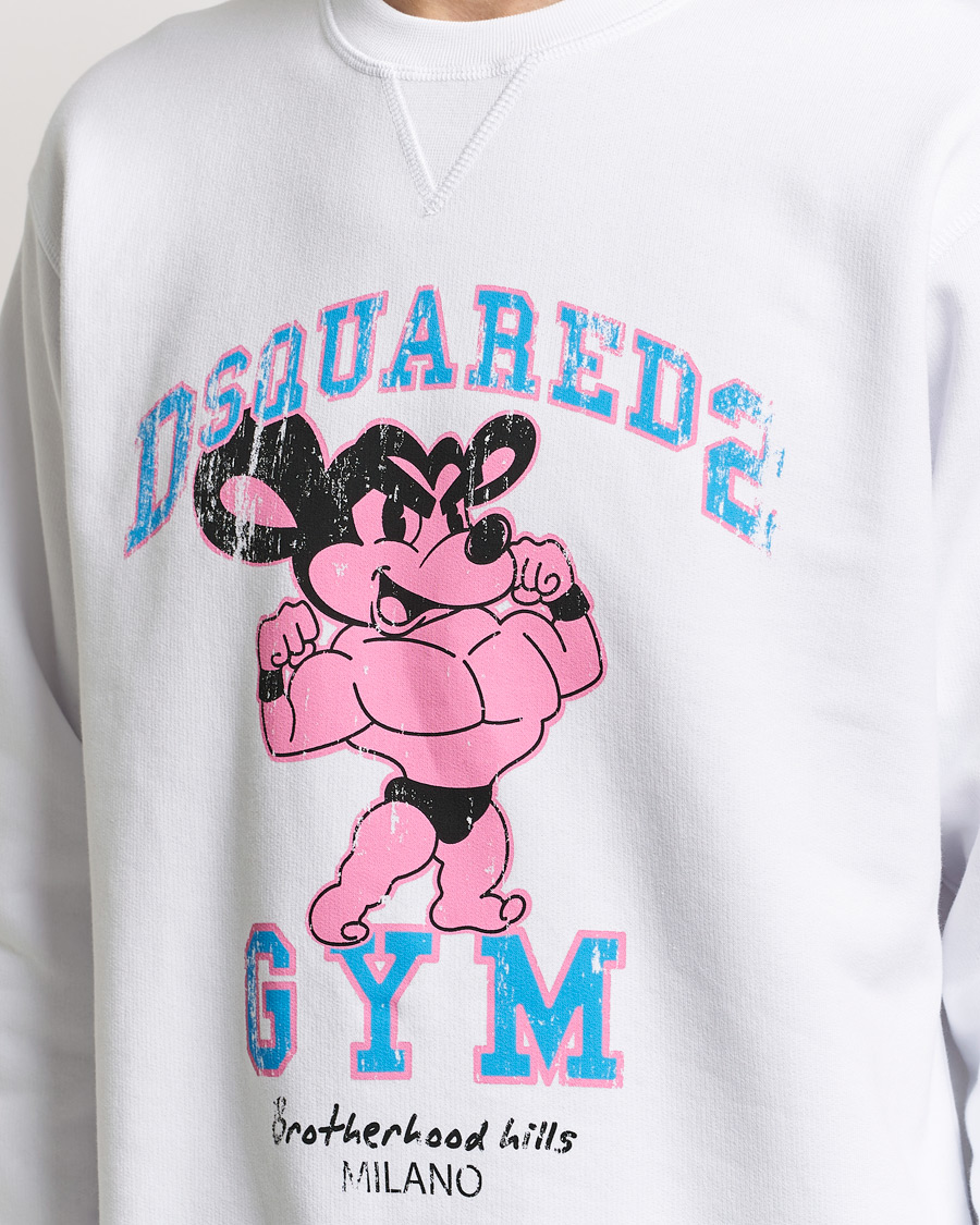 Herre | Trøjer | Dsquared2 | Cool Fit Crew Neck Sweatshirt White