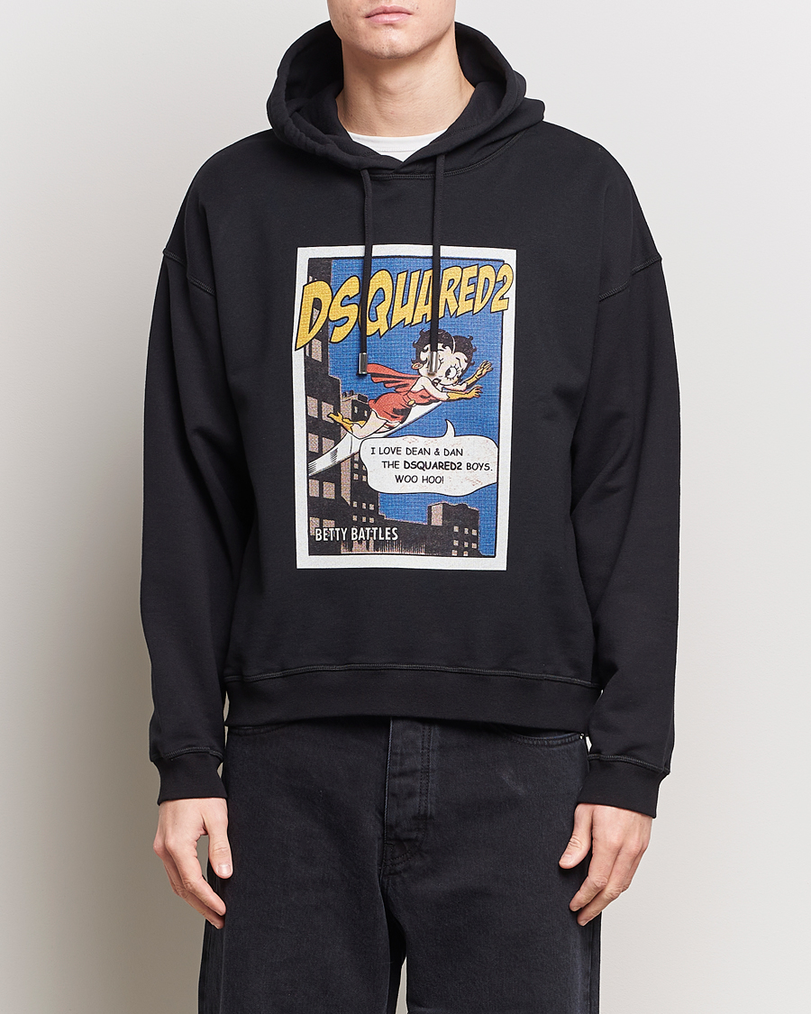 Herre | 20% udsalg | Dsquared2 | Regular Fit Betty Boop Hoodie Black