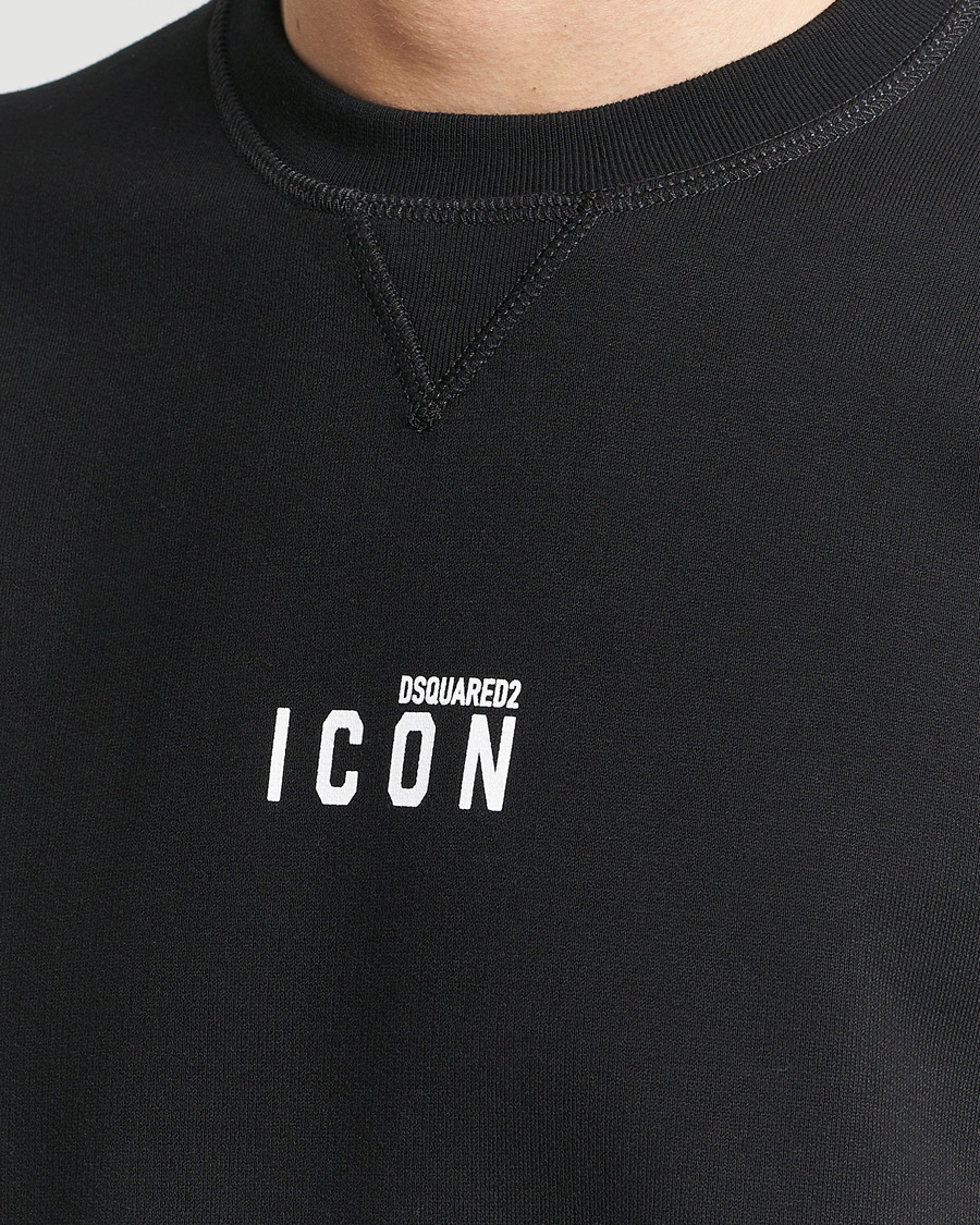 Herre | Trøjer | Dsquared2 | Icon Small Logo Crew Neck Sweatshirt Black