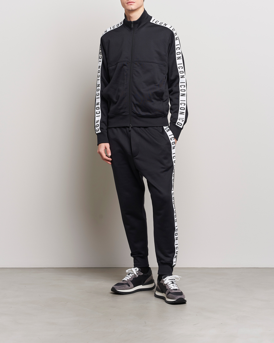 Herre | Trøjer | Dsquared2 | Dean Sport Full Zip Track Jacket Black