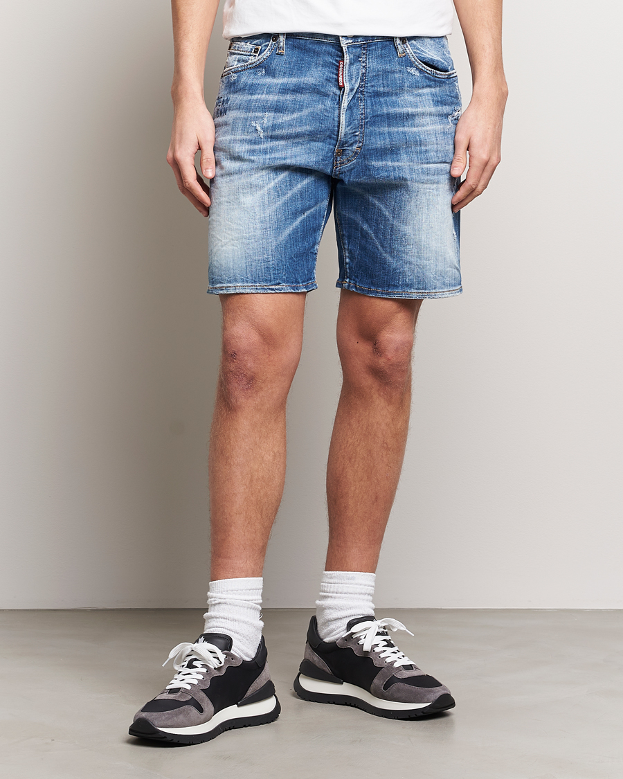 Herr |  | Dsquared2 | Marine Denim Shorts Light Blue