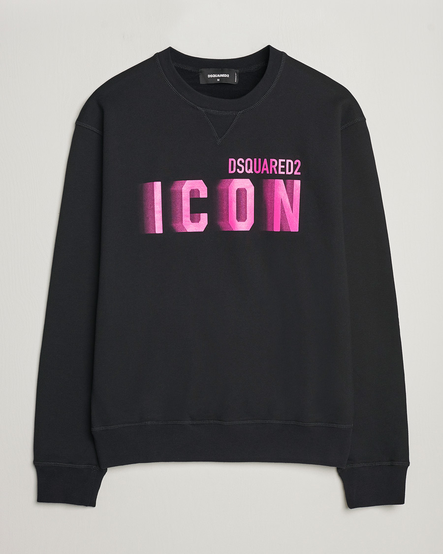Herre |  | Dsquared2 | Cool Fit Icon Blur Crew Neck Sweatshirt Black