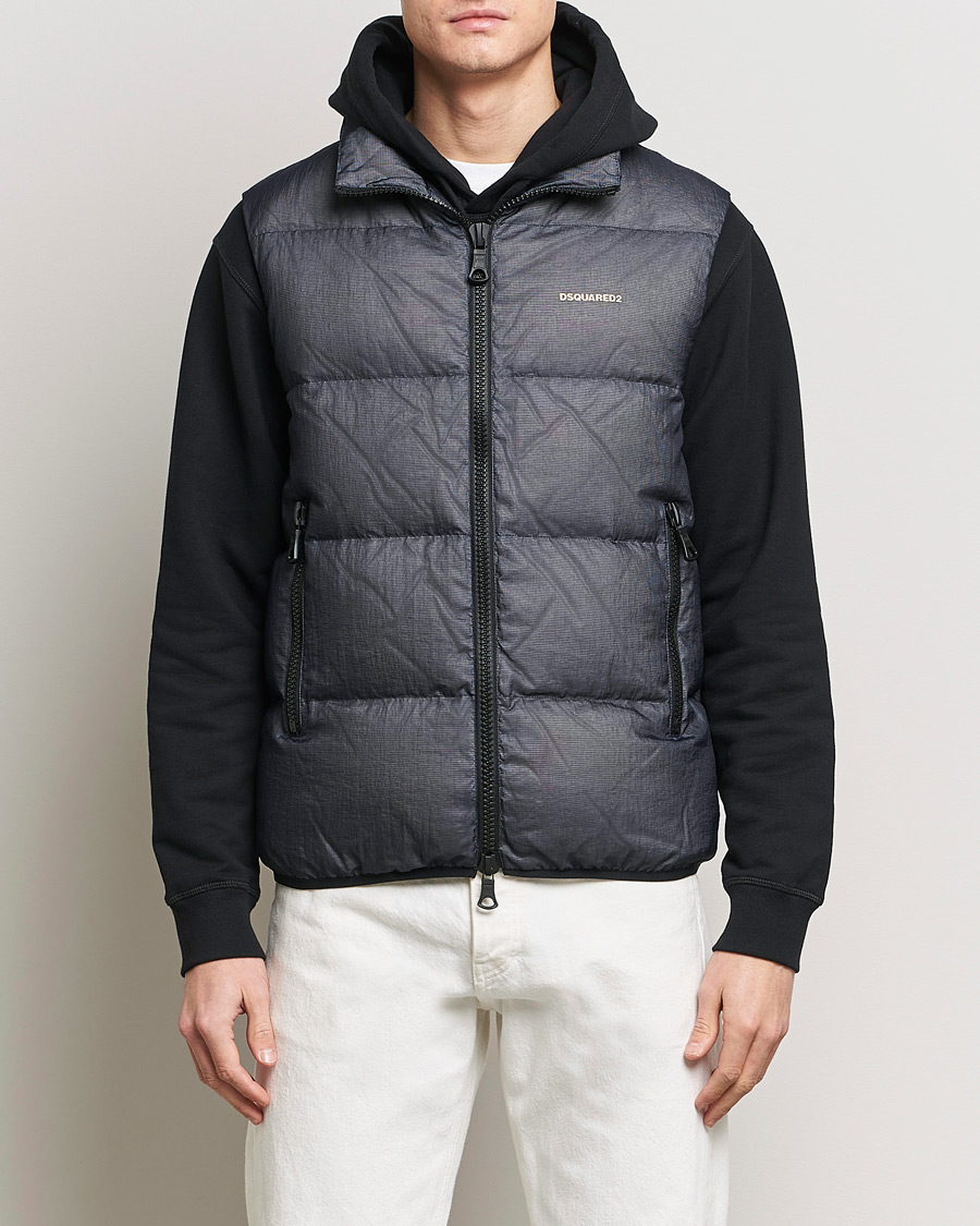 Herre | Dsquared2 | Dsquared2 | 3D Ripstop Puffer Vest Navy